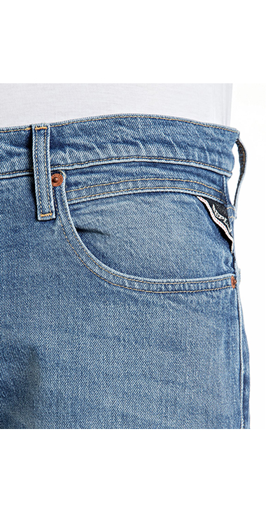 ストレートフィットAIDEEN レッドキャストストレッチデニム 詳細画像